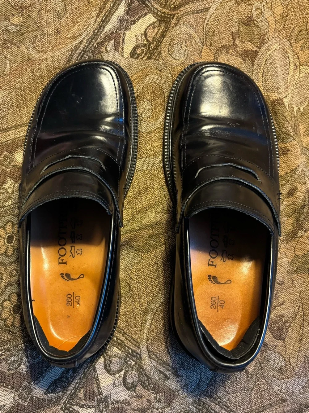 Birkenstock Men's Black Leather Penny Loafers EU 40